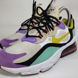 Nike Boys Air Max 270 React BQ0103-101 Multicolor Running Shoes Sneakers Sz 4.5Y